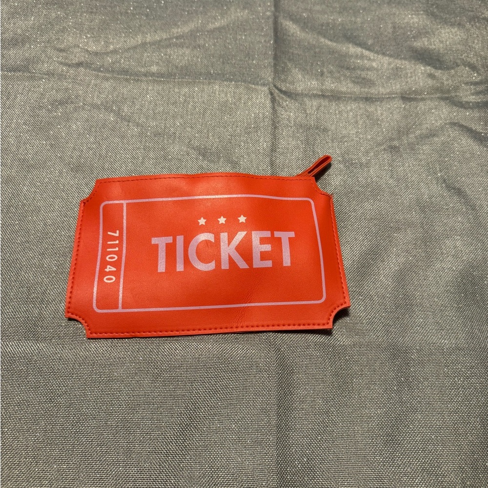 ipsy Red Ticket Cosmetic Bag